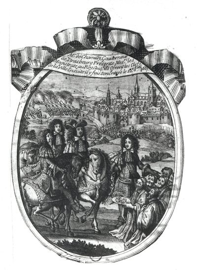 Entry of King Louis XIV in Strasbourg, 25th October 1681 by French School